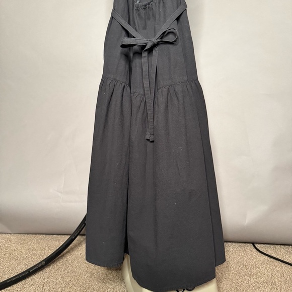 EVERLANE • Pinafore Dress - Cotton Stretch Tiered Spaghetti Strap w/ Pockets 00 - Picture 10 of 16